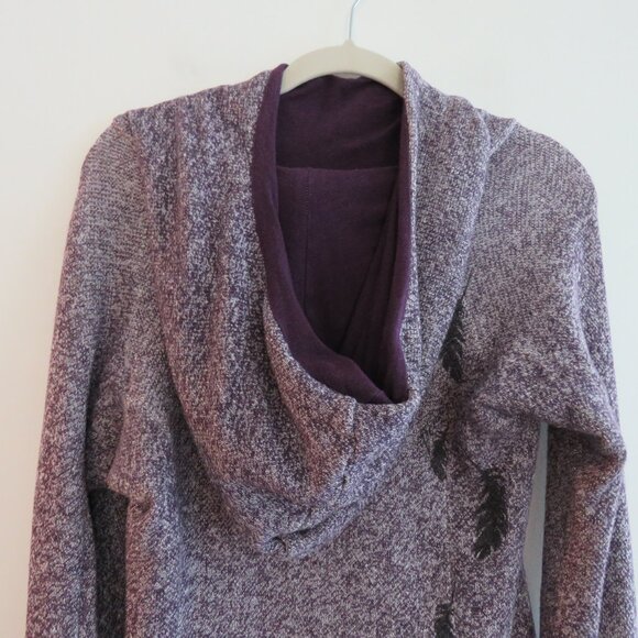 JENI MACK BC Kermode Kangaroo Hoodie Sweatshirt Dreamcatcher Heathered Purple XS - Picture 10 of 15